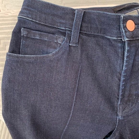 J Brand Women’s Dark Wash Jeans. Pleating down the front w/Cuffed Hem. Size 29 - Picture 2 of 11